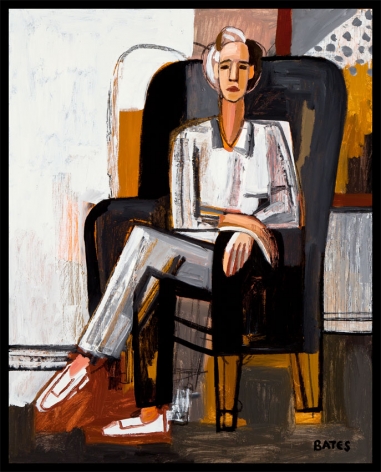 Jan Lee in a Black Chair, 2011, Oil on panel