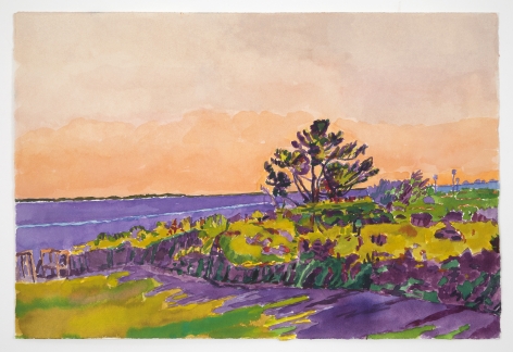 Sunrise III: Nantucket, 2013, Watercolor on paper