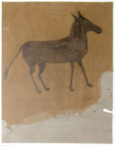 Bill Traylor, Startled Young Mule, c. 1939-1942