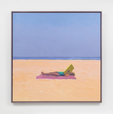 Untitled from Bather Series, 1980, Acrylic on canvas in artist&#039;s frame